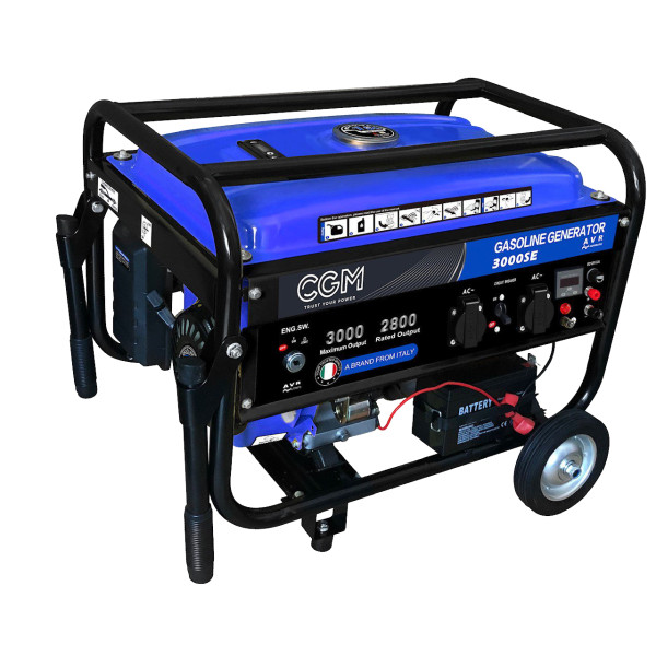 CGM 3000SE 2,8 kVA 1-Fas Elverk Bensin Med Elstart