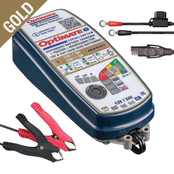 TECMATE OPTIMATE 6, 8 STEG 12/24v 6/3,5A