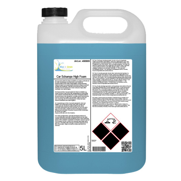 Blue & Green Car Schampo High Foam 5L