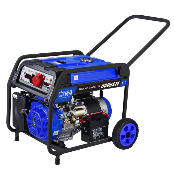 CGM 6500STE 1/3 FAS 7kVA Elverk Bensin Med Elstart