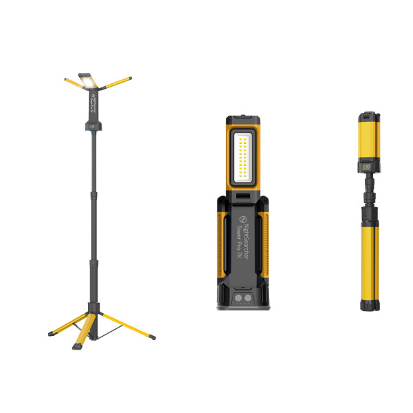 Tower Pro 7K Arbetslampa Uppladdningsbar M. Stativ