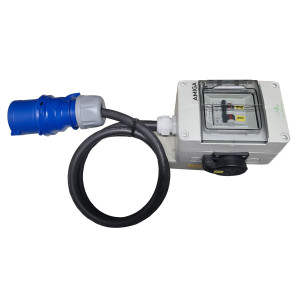 ÖVERGÅNG 32A TILL SCHUKO 16A 1M KABEL